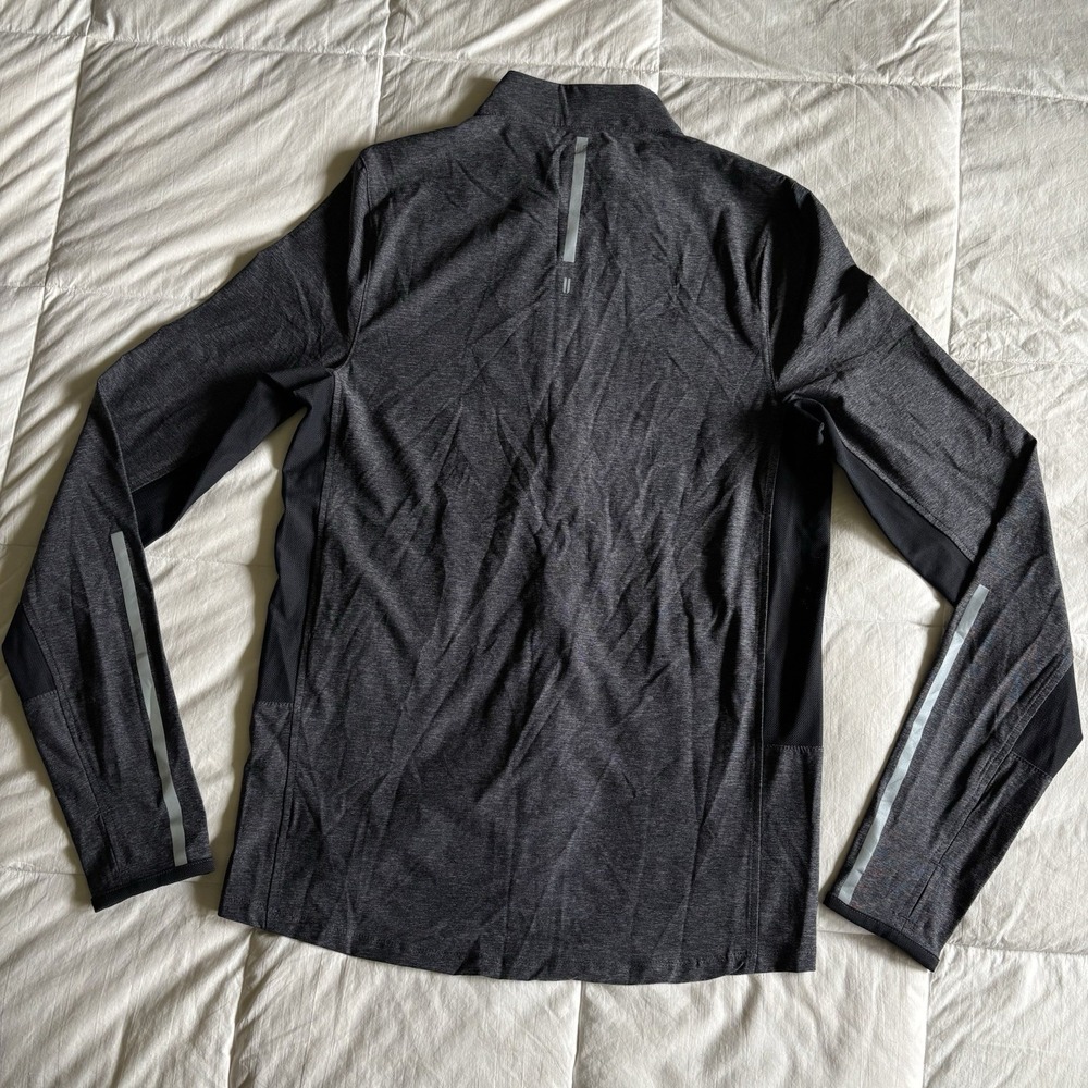 NWOT NOBULL 4-Way Stretch Woven Full Zip Jacket Mens M Dark Gray Performance Gym - Picture 9 of 16